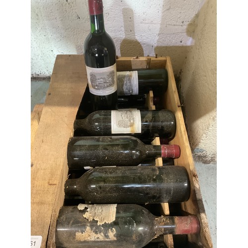 1261 - Chateau Lafite Rothschild, 1970, Pauillac, 12btls in wooden case