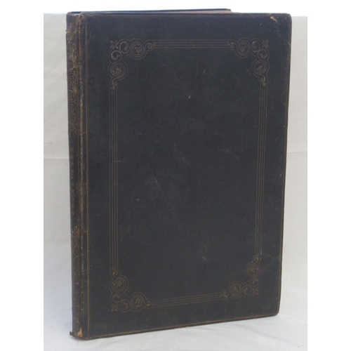 871 - Full leather binding book cont. prints of Hogarth and his works, printed by Jones & Co. Temple of th... 