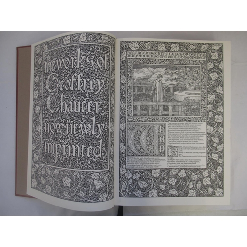 872 - The Works of Geoffrey Chaucer, The Kelmstott Chaucer facsimile, published by The Folio Society, clot... 