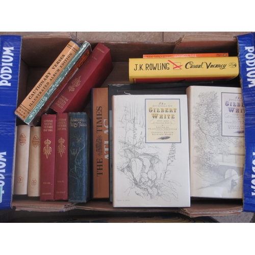 886 - Assorted collection of Fiction, Non-Fiction, History, Cookery and other books in 4 boxes