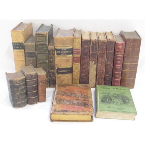 897 - Dickens (Charles) Christmas Books and Hard Times, Chapman & Hall 1894, Half-leather binding, The Pos... 