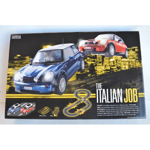 1244 - Boxed as new Marks And Spencer branded Scalextric 'The Italian Job' slot car racing set with 2 Mini'... 