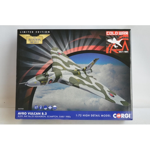 1249 - Boxed Corgi 1/72 scale limited edition Avro Vulcan B.2 with (bombload) XL319 35 Sqn RAF, Scampton ea... 