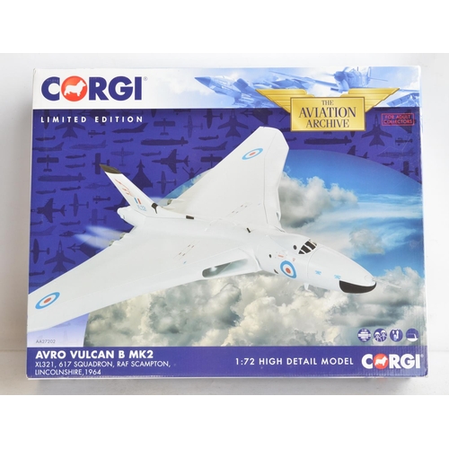 1250 - Boxed Corgi 1/72 scale limited edition Avro Vulcan B.2, XL321 617 Sqn RAF Scampton 1964 in white ant... 