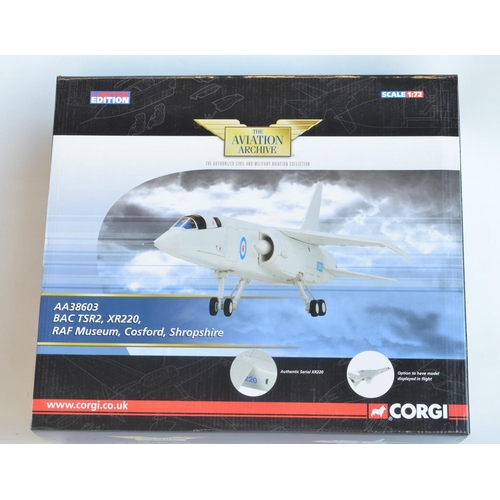 1254 - Boxed Corgi Aviation Archive 1/72 scale limited edition BAC TSR2 XR220, RAF Museum Cosford (item no ... 