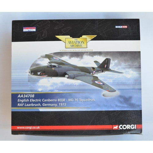 1255 - Boxed Corgi Aviation Archive 1/72 scale limited edition English Electric Canberra B(1)8, 16 Sqn Laar... 