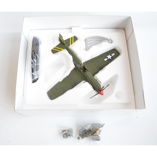 1257 - Three boxed 1/48 scale diecast North American P-51 Mustang models from Eagles International, models ... 