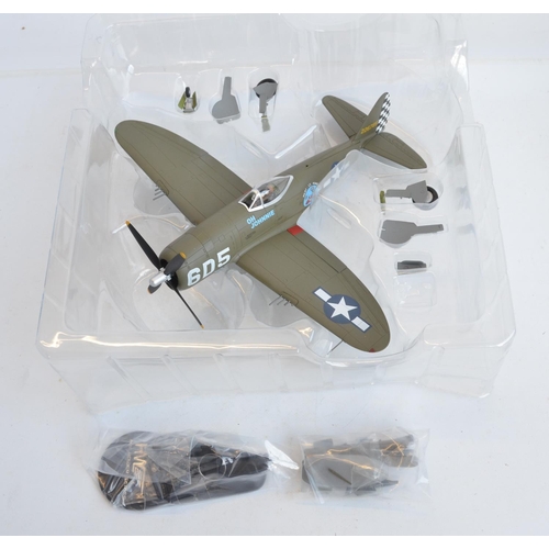 1258 - Four boxed 1/48 scale diecast WWII USAAF fighter aircraft models to include Hobbymaster P-47D Thunde... 