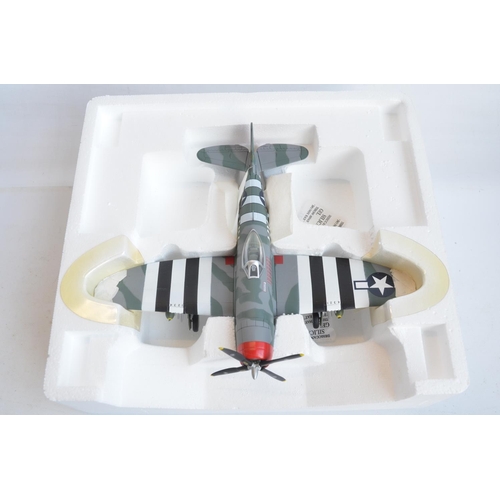 1258 - Four boxed 1/48 scale diecast WWII USAAF fighter aircraft models to include Hobbymaster P-47D Thunde... 