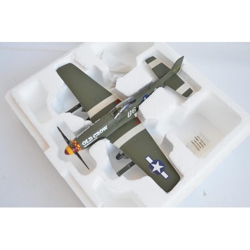 1258 - Four boxed 1/48 scale diecast WWII USAAF fighter aircraft models to include Hobbymaster P-47D Thunde... 