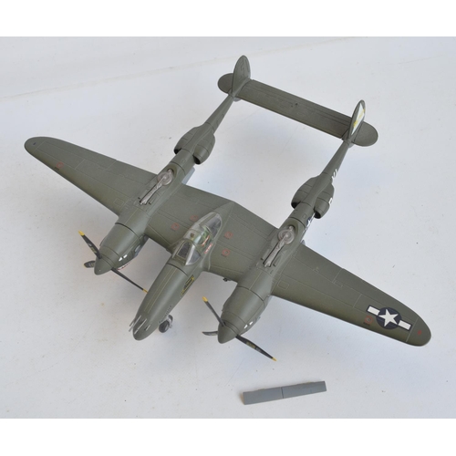 1259 - Five 1/48 scale diecast WWII allied fighter model to include a mint condition Hobbymaster Royal Navy... 