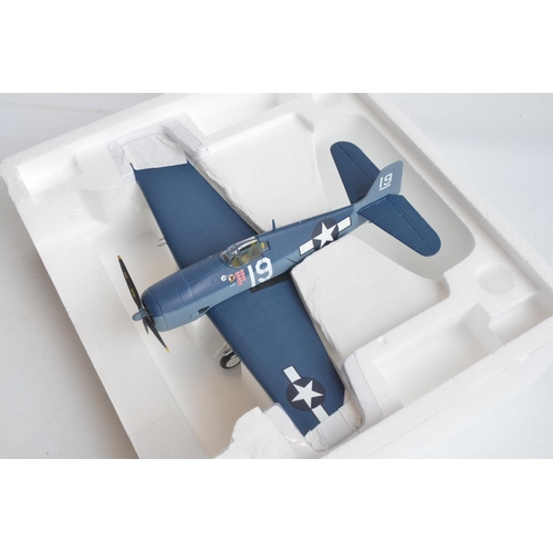 1260 - Five 1/48 scale diecast WWII US Navy fighter and trainer aircraft models to include Hobbymaster limi... 