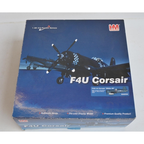 1261 - Hobbymaster 1/48 scale diecast Vought F4U-1A Corsair 'White 86', Major Gregory Boyington VMF-214 Bla... 