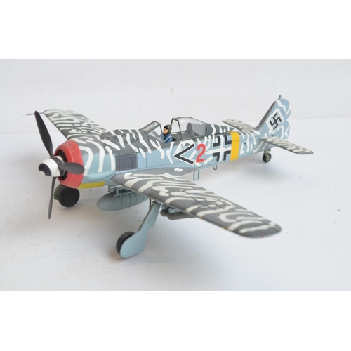 1264 - Two 1/48 scale diecast WWII era models from Hobbymaster to include Bf109G-6 Finnish Air Force (mint ... 