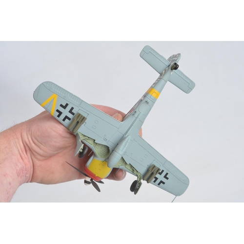 1264 - Two 1/48 scale diecast WWII era models from Hobbymaster to include Bf109G-6 Finnish Air Force (mint ... 