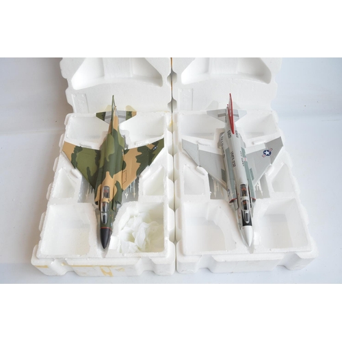 1265 - Two 1/48 scale diecast Vietnam era McDonnell Douglas F-4 Phantom models from The Armour Collection t... 