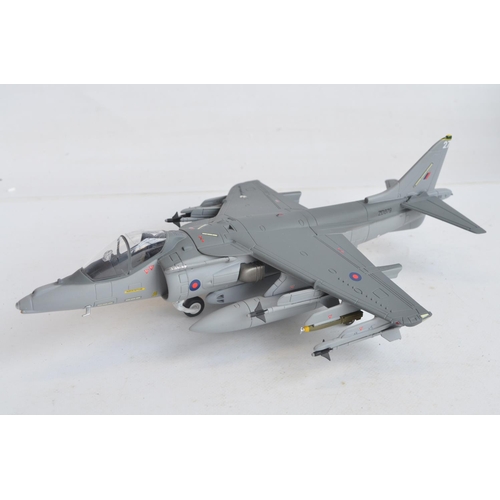 1266 - Two 1/48 scale diecast fast jet models from The Armour Collection to include an RAF Harrier GR7 (mod... 