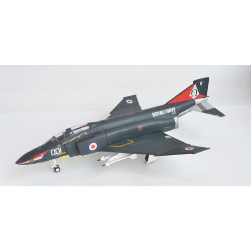 1266 - Two 1/48 scale diecast fast jet models from The Armour Collection to include an RAF Harrier GR7 (mod... 