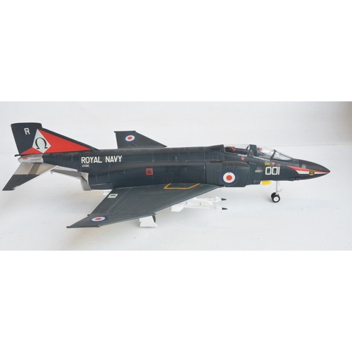 1266 - Two 1/48 scale diecast fast jet models from The Armour Collection to include an RAF Harrier GR7 (mod... 