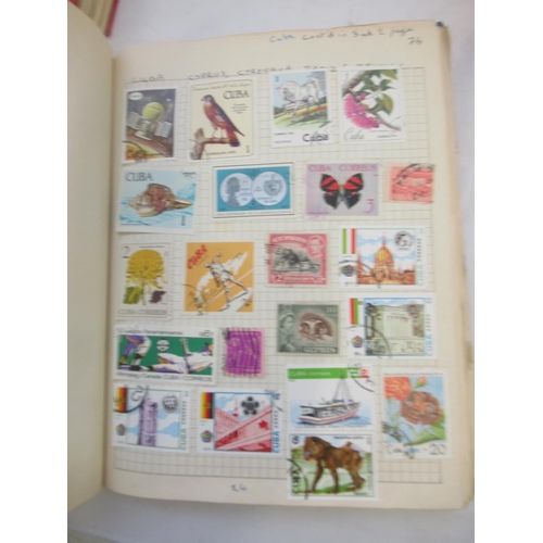 841 - Assorted collection of GB/International stamps in 8 folders/albums and loose