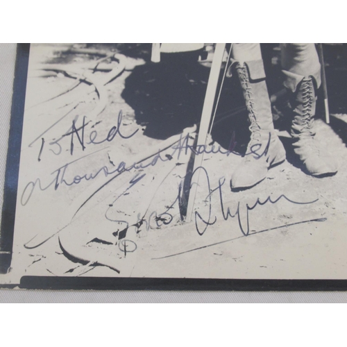 848 - Errol Flynn - The Adventures of Robin Hood 1938 photo of Errol Flynn and Patric Knowles signed by bo... 