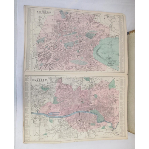 852 - New Ordnance Atlas of the British Isle with Plans Enlarged Environs of Town and an Alphabetical Inde... 