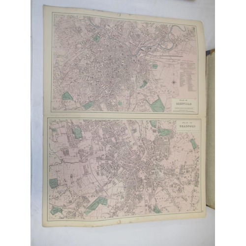 852 - New Ordnance Atlas of the British Isle with Plans Enlarged Environs of Town and an Alphabetical Inde... 