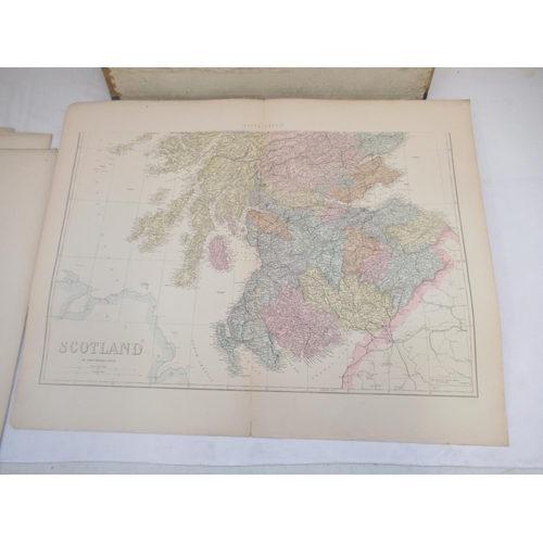 852 - New Ordnance Atlas of the British Isle with Plans Enlarged Environs of Town and an Alphabetical Inde... 