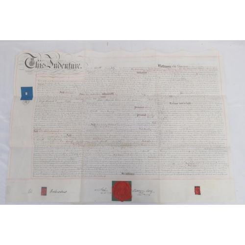 853 - 1879 Indenture relating to a mortgage issued for 'Ground Dwellinghouses and Premises in King James S... 