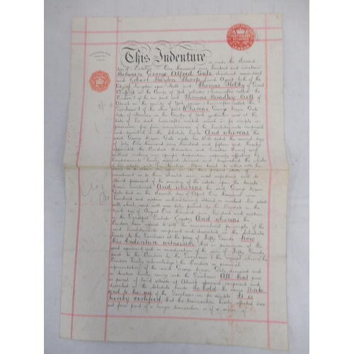 853 - 1879 Indenture relating to a mortgage issued for 'Ground Dwellinghouses and Premises in King James S... 