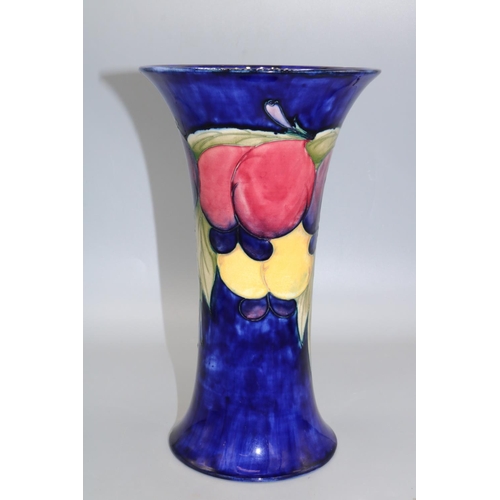 718 - Moorcroft Pottery, large Wisteria pattern trumpet form vase, H26cm