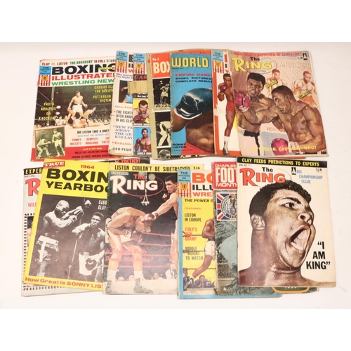 557 - Colin Jackson Collection: collection of magazines relating to boxing, incl. The Ring, c1960s