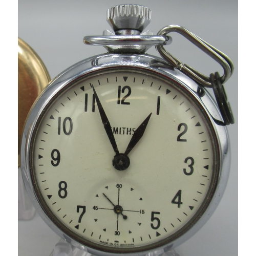 515 - Frigott rolled gold hunter keyless pocket watch, white enamel Roman dial signed Montague Burton Xmas... 