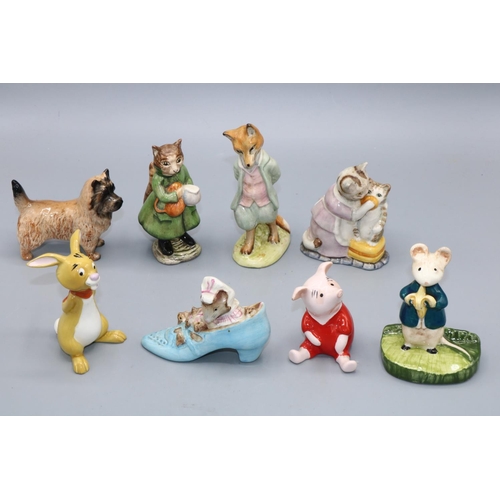 310 - Collection of Beswick figures incl. Beatrix Potter, Winnie the Pooh, Kitty Macbride, etc., max. H12c... 