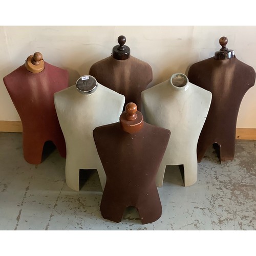 768 - Six shop mannequin torsos, max H82.5cm