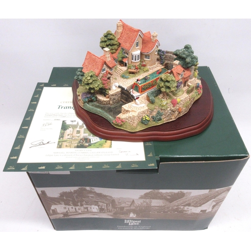 326 - Lilliput Lane limited edition model 'Tranquil Waterways' L2560, limited edition number 0060, with bo... 