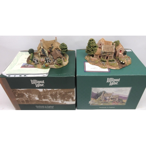 327 - Two Lilliput Lane limited edition models 'Bluebell Farm' L2013 and 'We Plough The Fields and Scatter... 