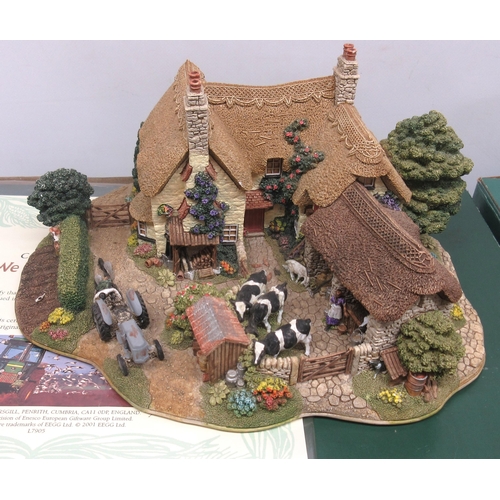 327 - Two Lilliput Lane limited edition models 'Bluebell Farm' L2013 and 'We Plough The Fields and Scatter... 