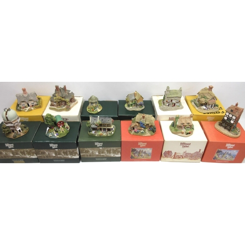 330 - Collection of twelve Lilliput Lane cottage incl, Diamond cottage, Bargate Cottage Tea Room, Beatrix ... 