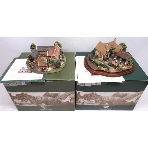 337 - Lilliput Lane 'Home Farm Beamish' L2654 limited edition number 395, boxed with certificate and 'We p... 