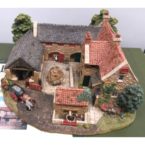 337 - Lilliput Lane 'Home Farm Beamish' L2654 limited edition number 395, boxed with certificate and 'We p... 