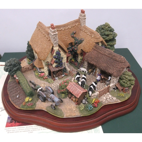 337 - Lilliput Lane 'Home Farm Beamish' L2654 limited edition number 395, boxed with certificate and 'We p... 