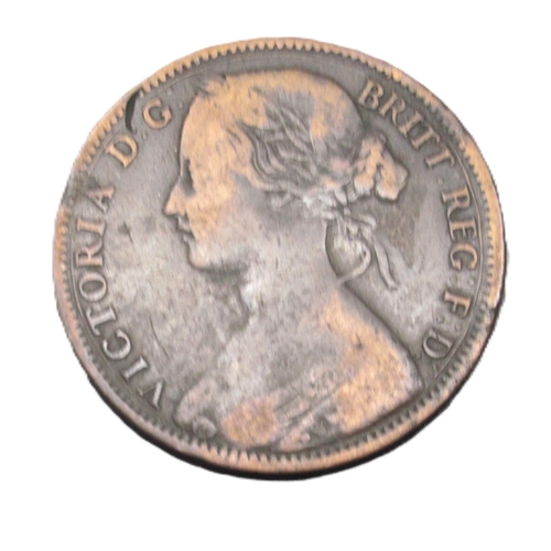 721 - Queen Victoria 1865 One Penny