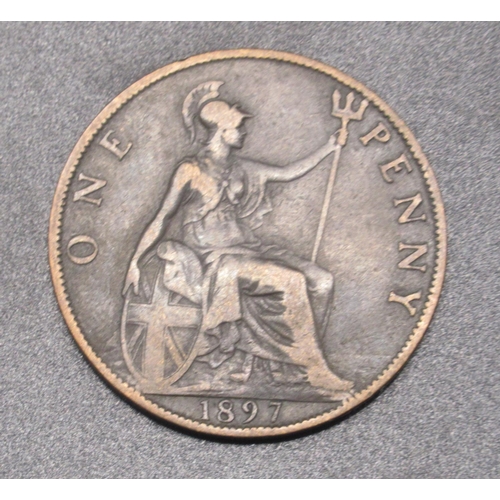 722 - Queen Victoria 1897 One Penny