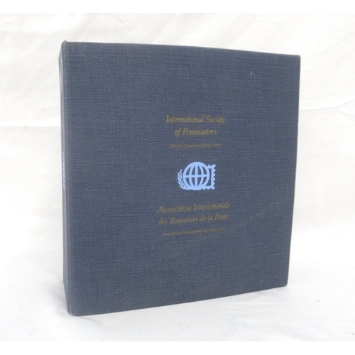 707 - International Society of Postmasters Official Commemorative Issues folder cont. 35 Silver proof coin... 