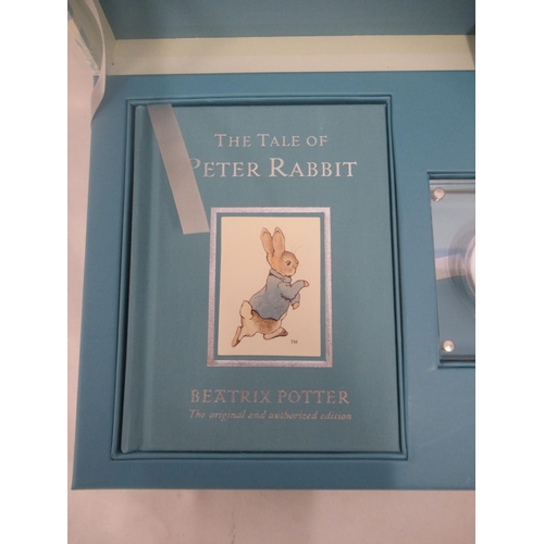 745 - The Royal Mint - The Tale of Peter Rabbit Beatrix Potter Limited Edition Silver Proof coin and book ... 