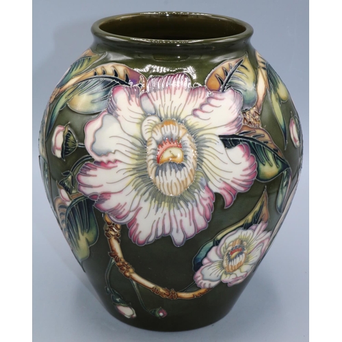 185 - Moorcroft Gustavia Augusta vase, designed by Debbie Hancock, H22cm