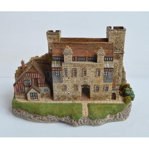 349 - Boxed and signed JP Editions 'Caldicot Castle' limited edition hand-painted model by Patrick Gates, ... 