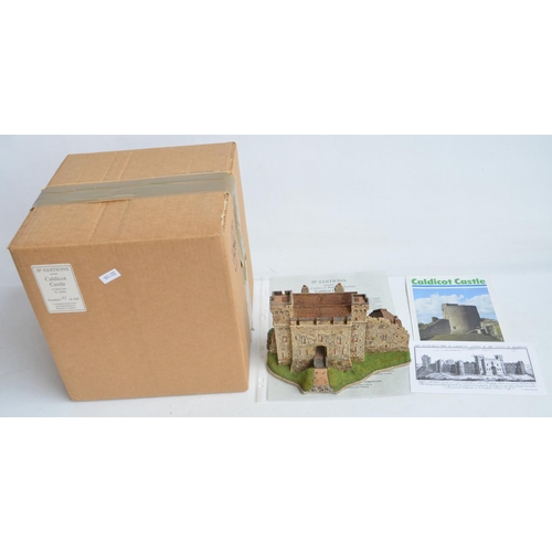 349 - Boxed and signed JP Editions 'Caldicot Castle' limited edition hand-painted model by Patrick Gates, ... 