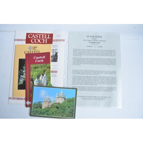 356 - Boxed and signed JP Editions 'Castell Coch' limited edition hand-painted sculpture by Patrick Gates,... 